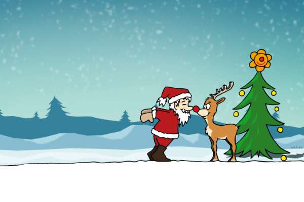 WK-04 Karte A5 Weihnachtsmann Patrick Stahel, ab CHF 2.50